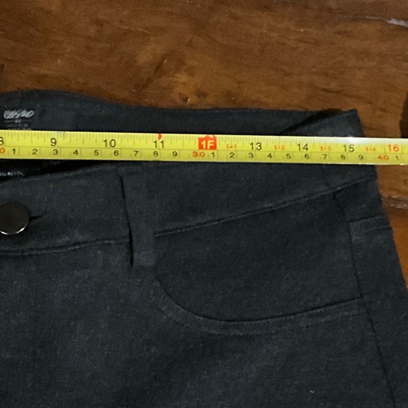 Mossimo Stretch Extensible Dark Gray Pants Sz 8 - Picture 2 of 11